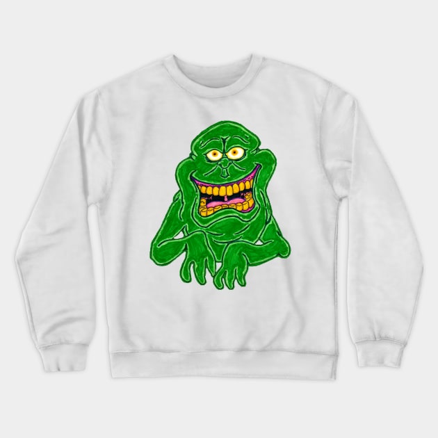 Slimer Crewneck Sweatshirt by sdghostbusters